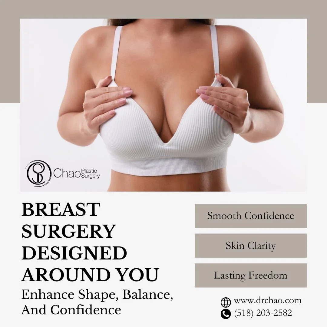 Every body is different, and your breast surgery should be just as individual. Whether you're considering augmentation, a lift, reduction, or a combination of procedures, the right approach depends on your anatomy, goals, and desired outcome.

At Cha