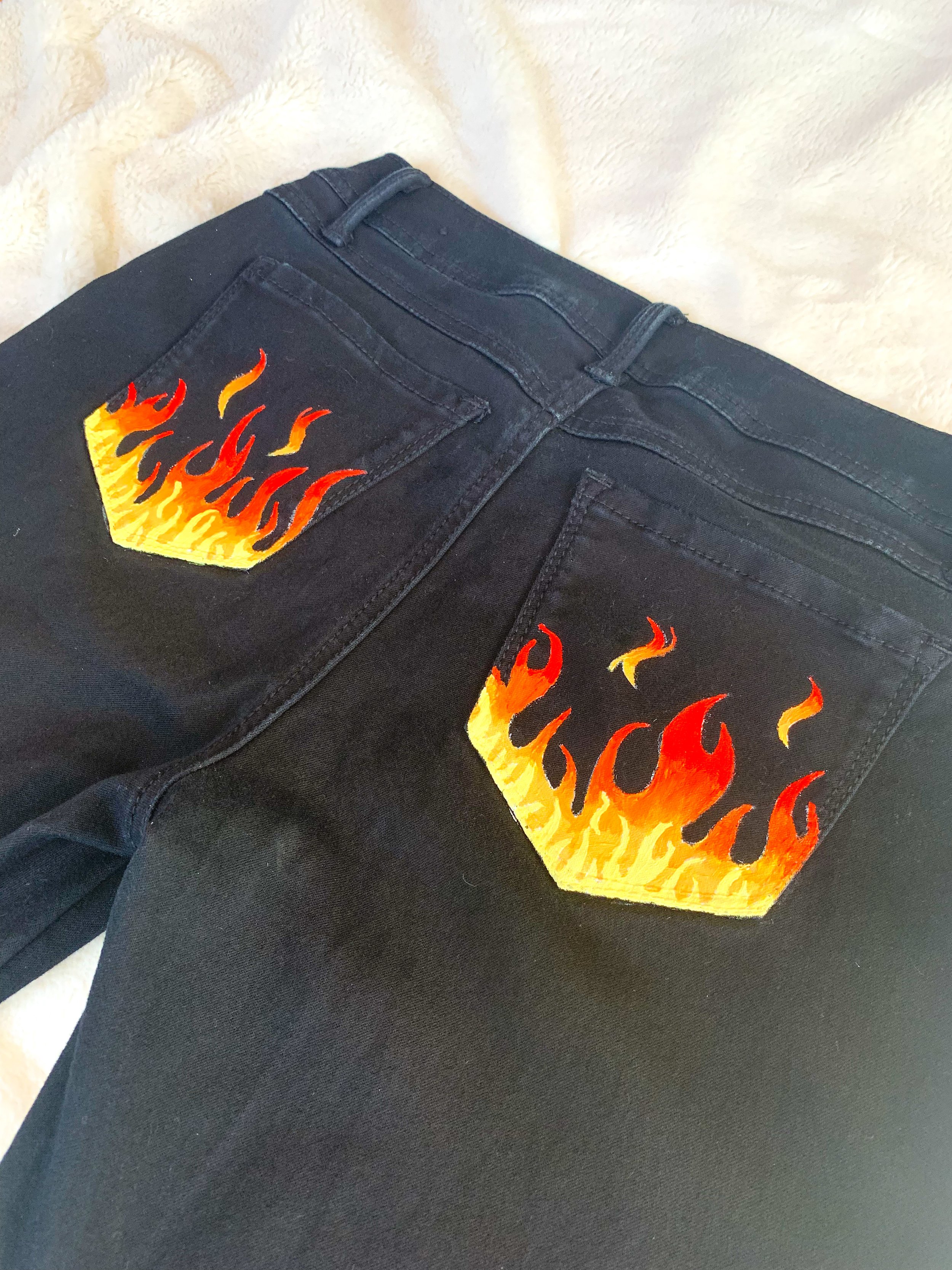 flame pocket jeans
