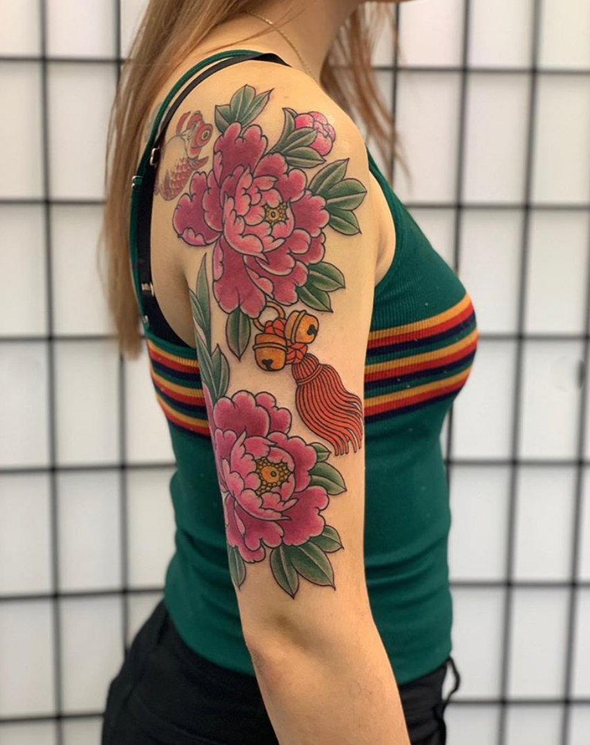 Top 97+ about japanese flower tattoo super cool in.daotaonec
