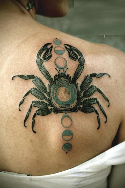 Temporary Tattoo, 7 Cancer Horoscope Temp Tattoos for Women and Men.  Original Art Tattoo Design - Etsy Norway