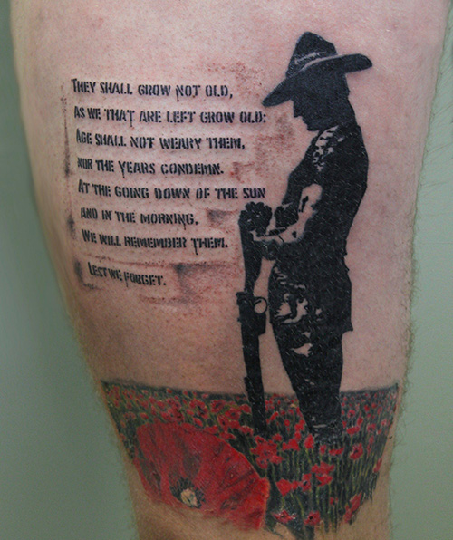 Jack Hatton Tattoo  Lest we forget piece for Dave done recently   Facebook