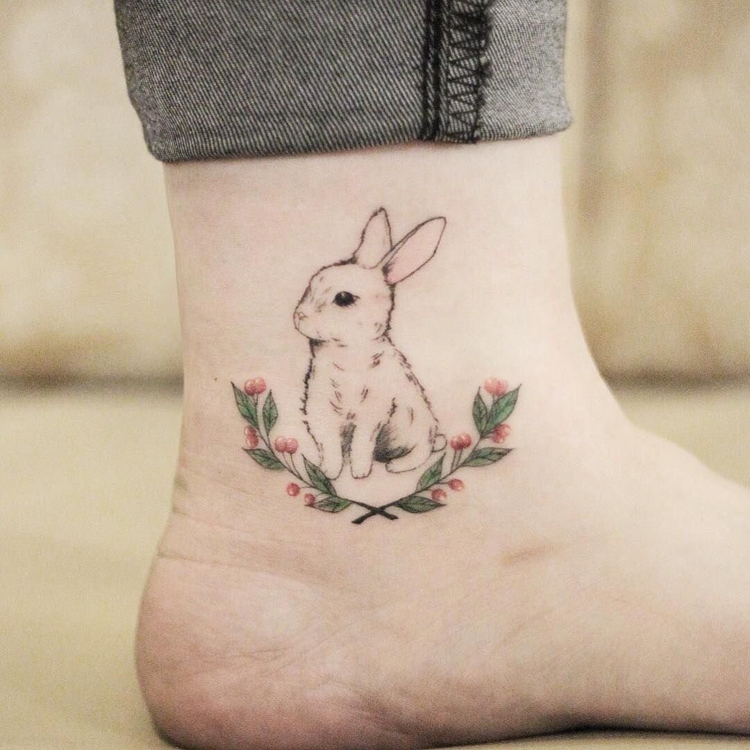 Yelling Rabbit Artworks  Rabbit tattoos Bunny tattoos Rabbit artwork