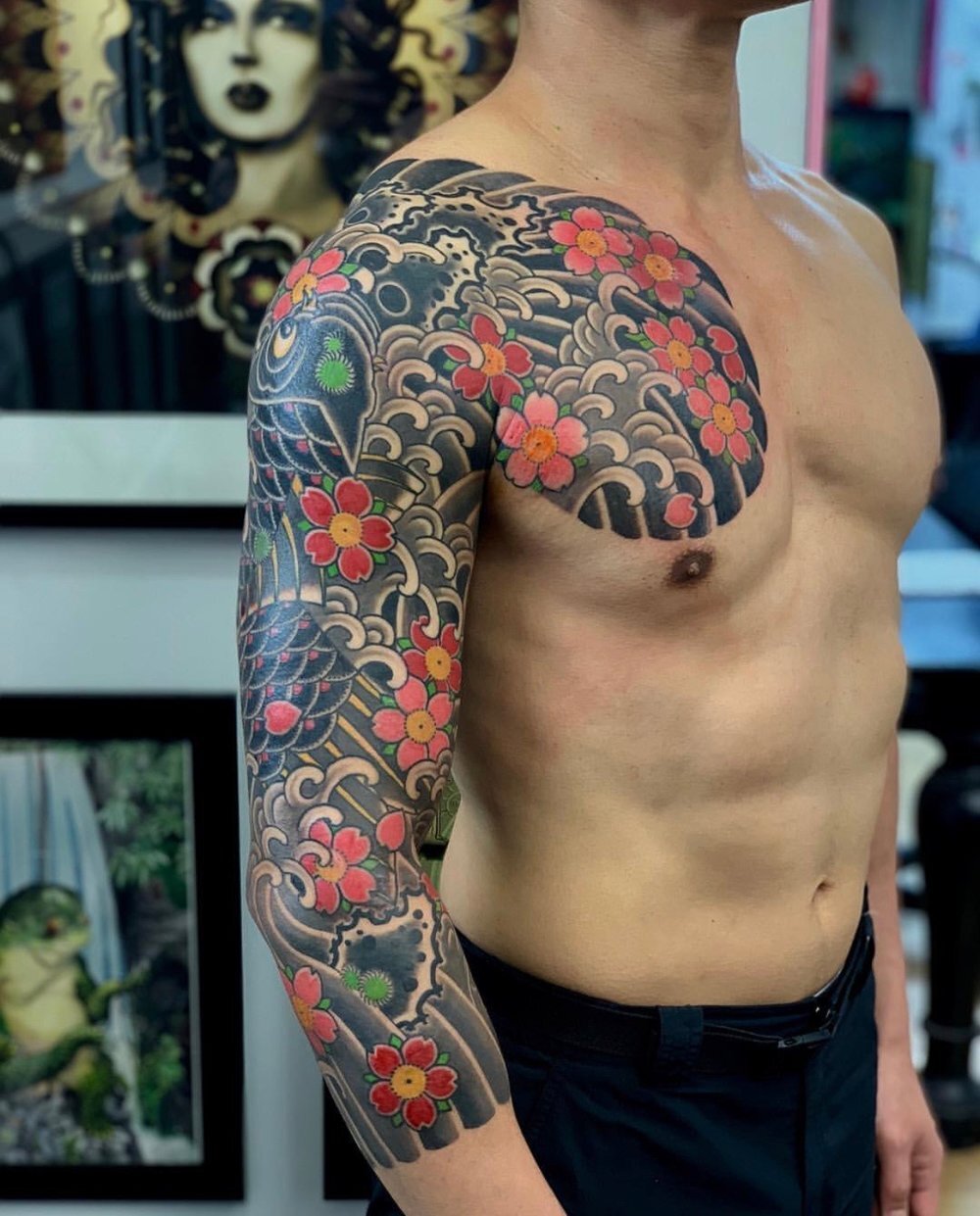 Japanese Tattoo — sunset tattoo