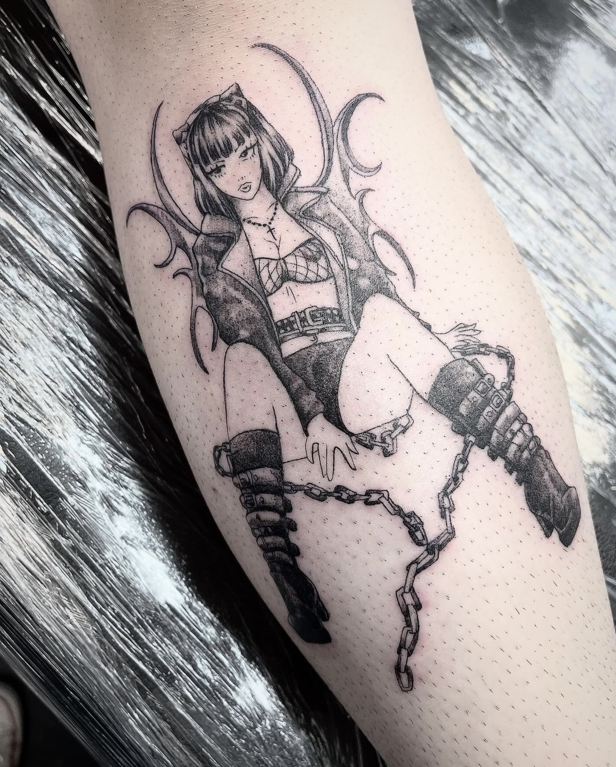 Anime Manga girl tattoo