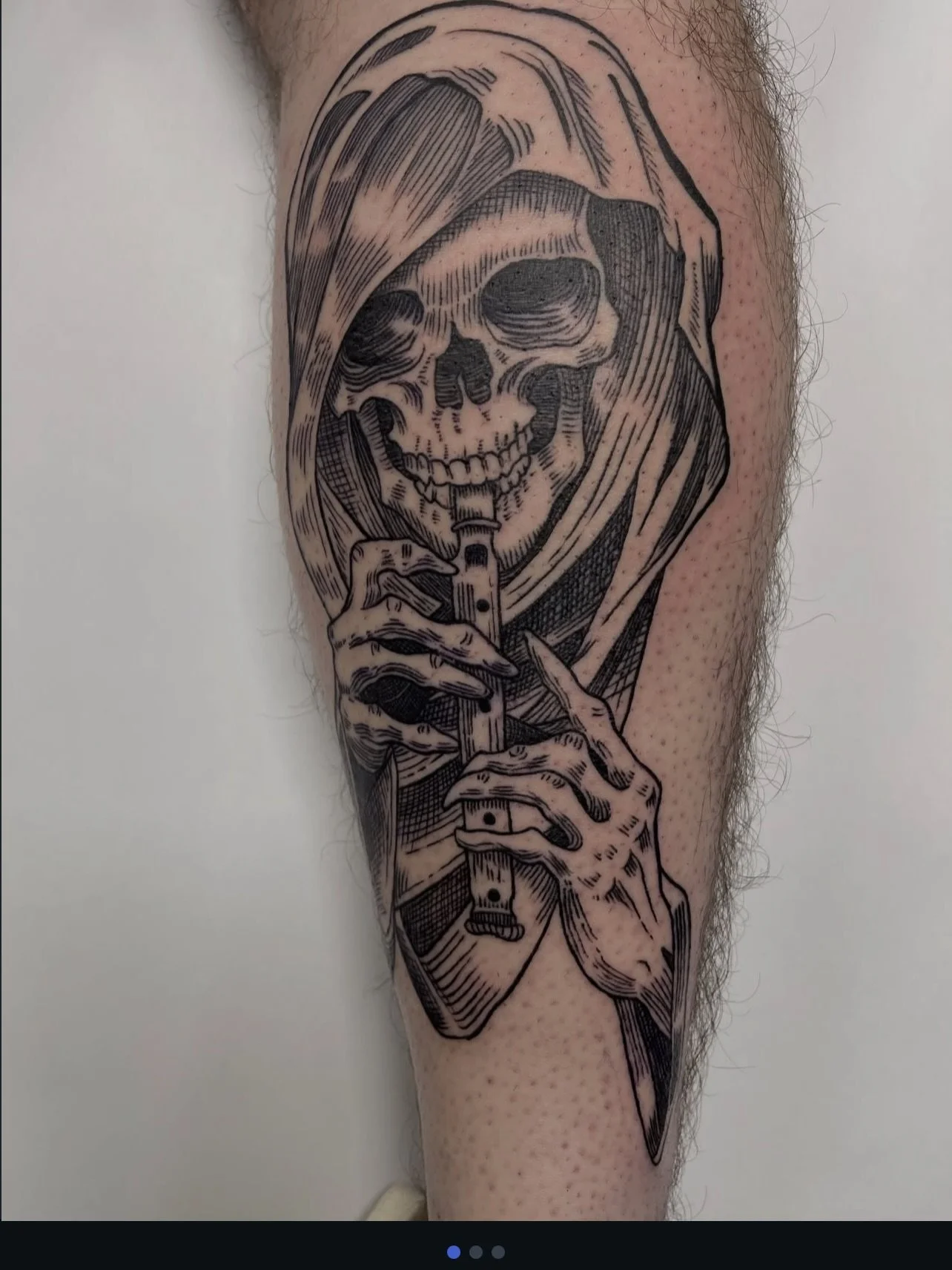 Grim repeat by @jamesdeantattooer 

To book with James you can head to his website and fill out an inquiry form, or get in touch with us:

info@sunsettattoo.co.nz
www.sunsettattoo.co.nz

#sunsettattoonz #aucklandtattoo #grimreapertattoo #blackwork #b