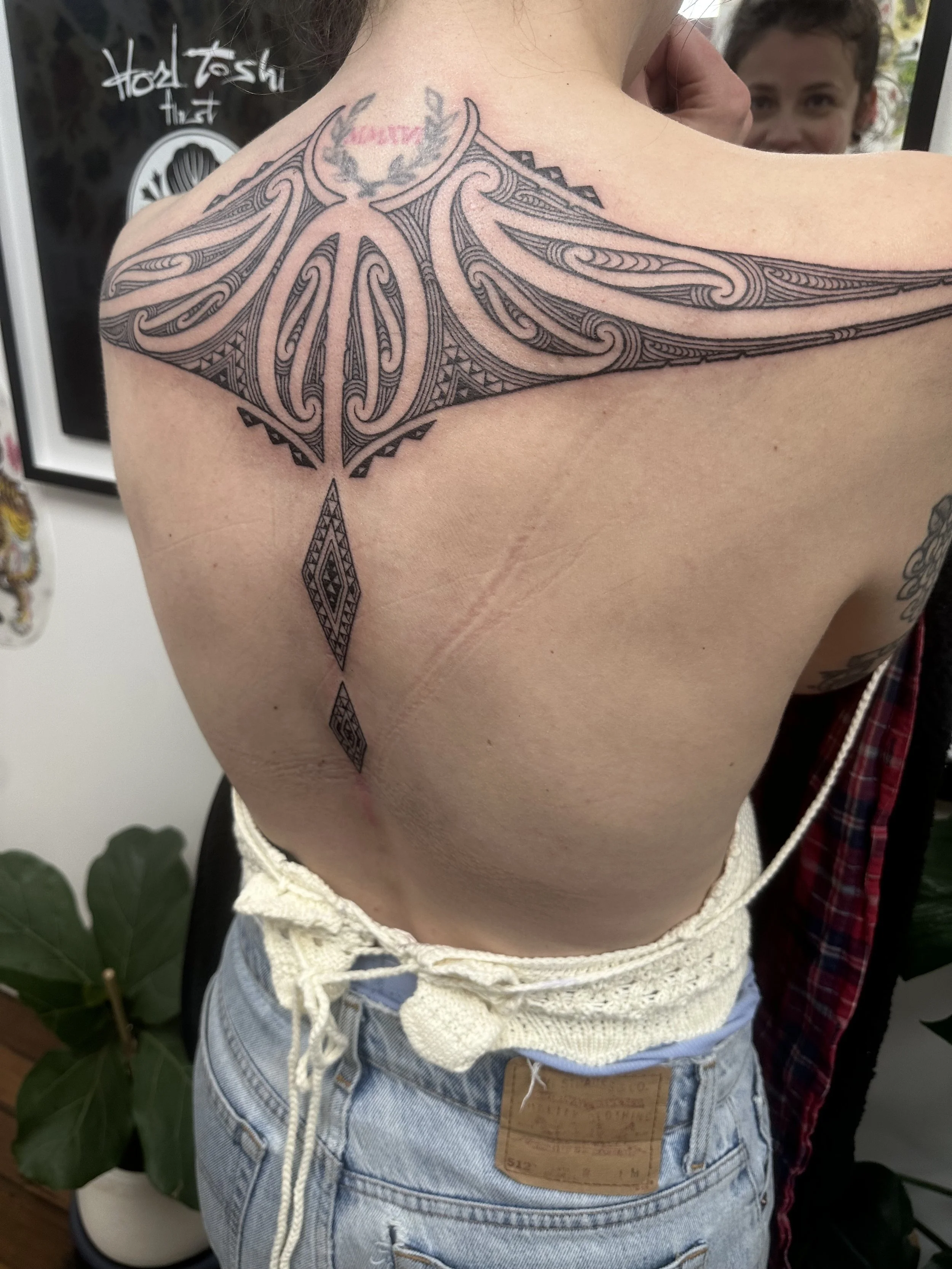 Maori Back Tattoo