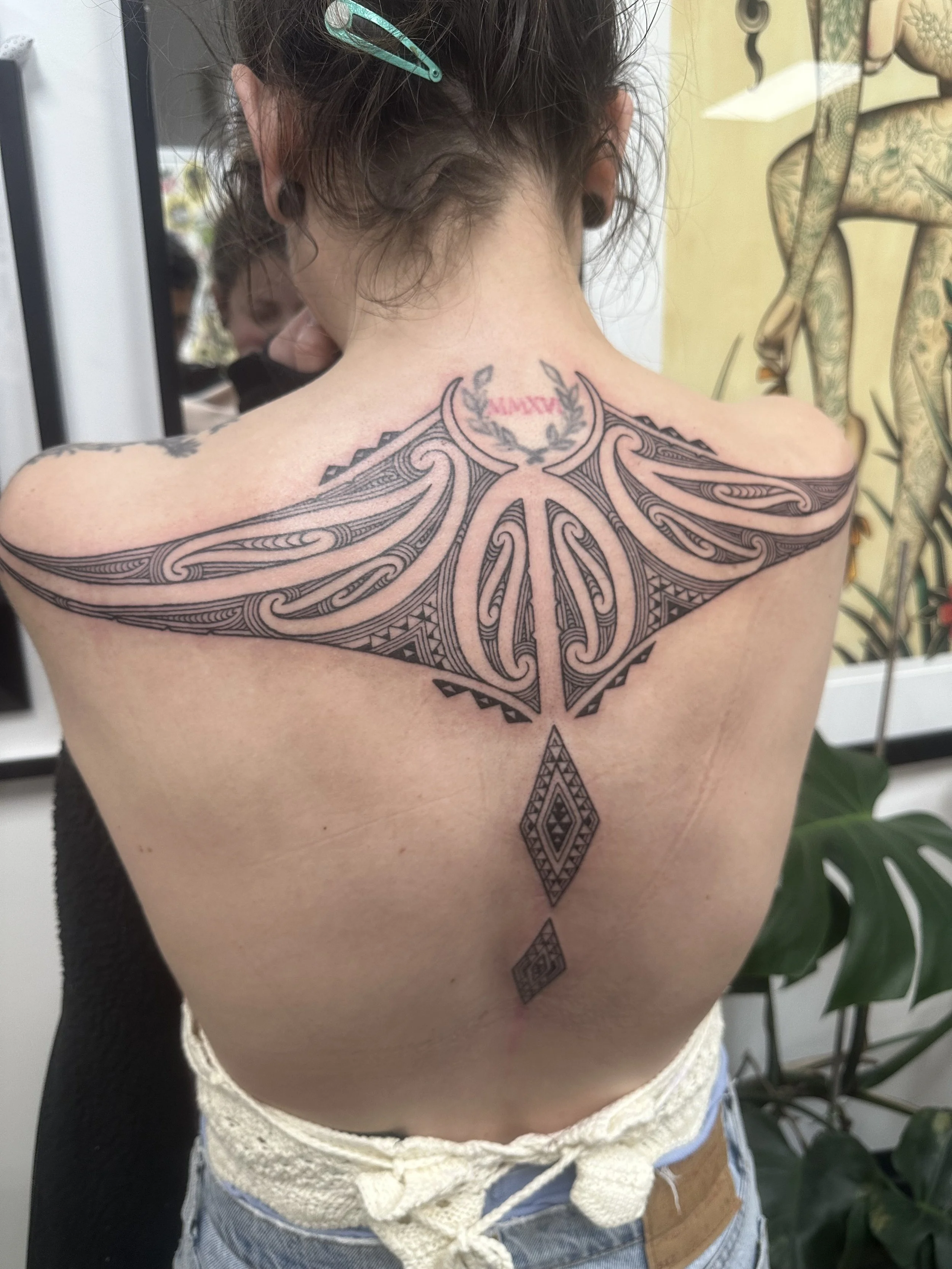Maori Back Tattoo