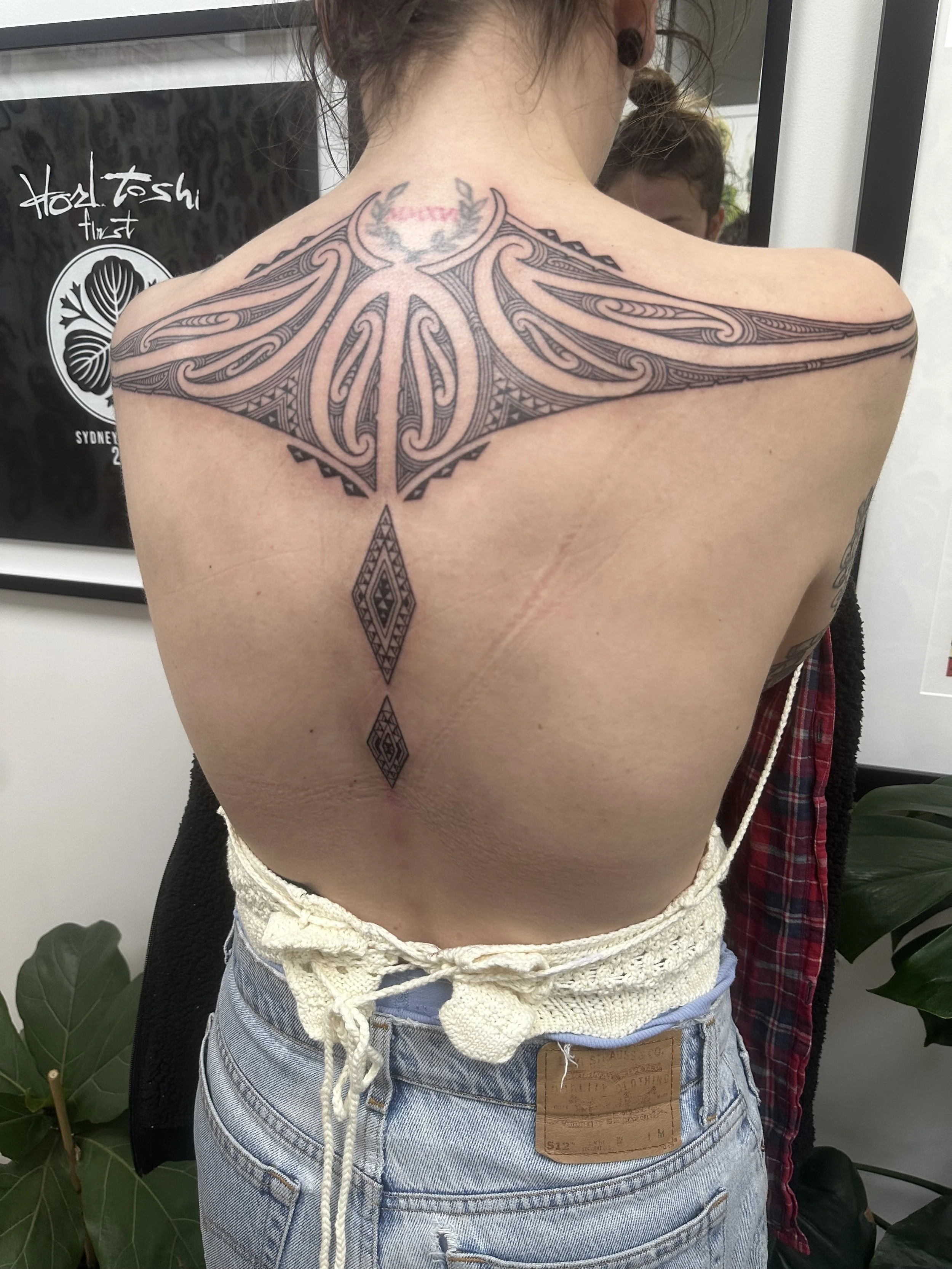 Maori Back Tattoo