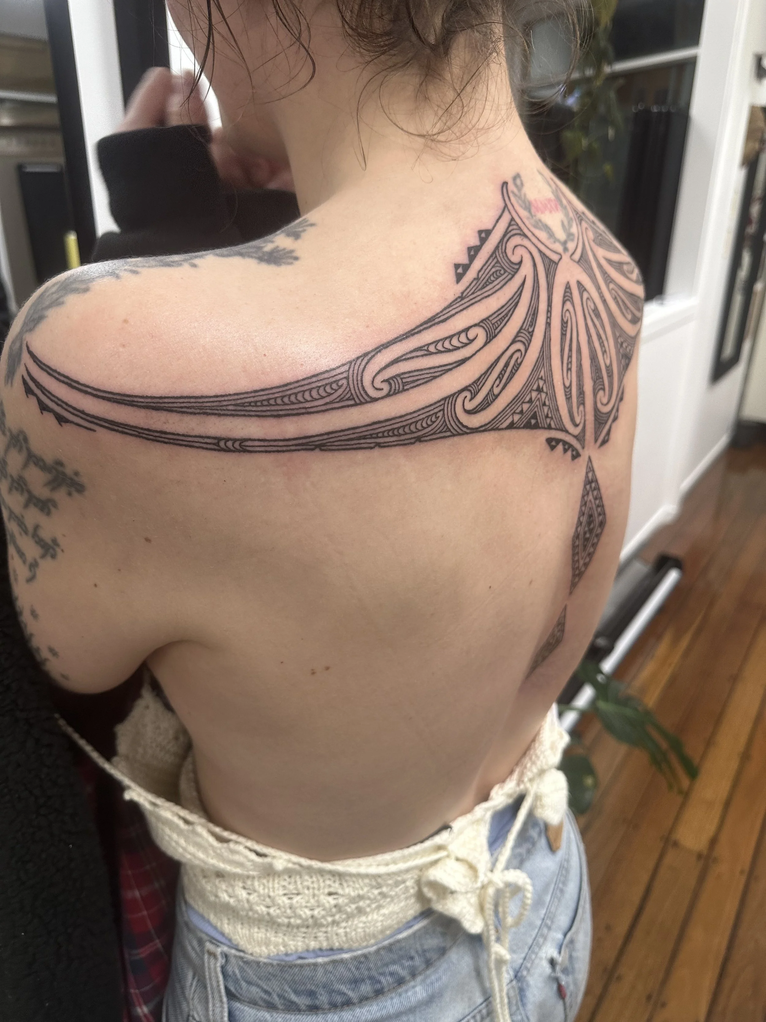 Maori Back Tattoo