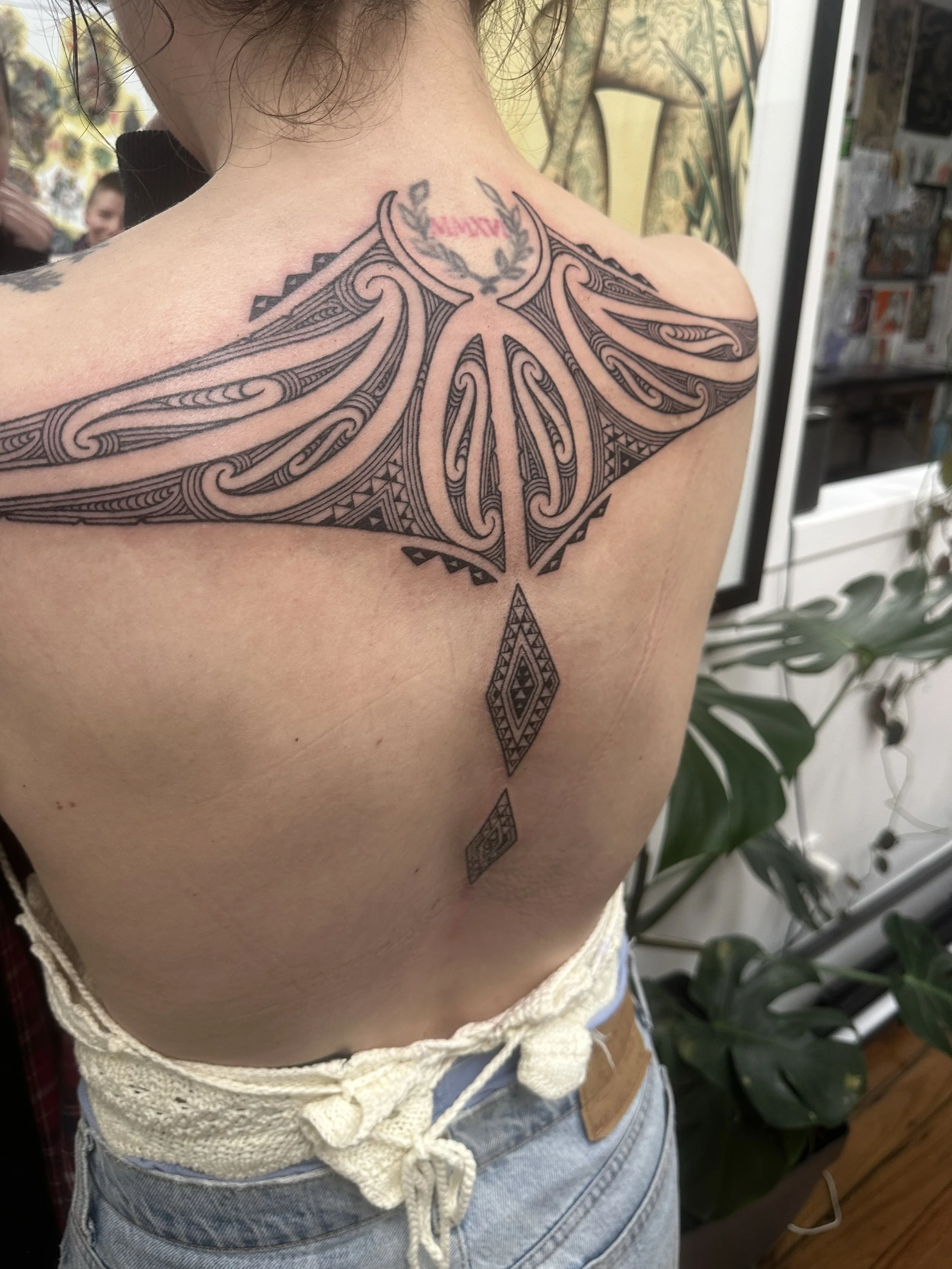 Maori Back Tattoo