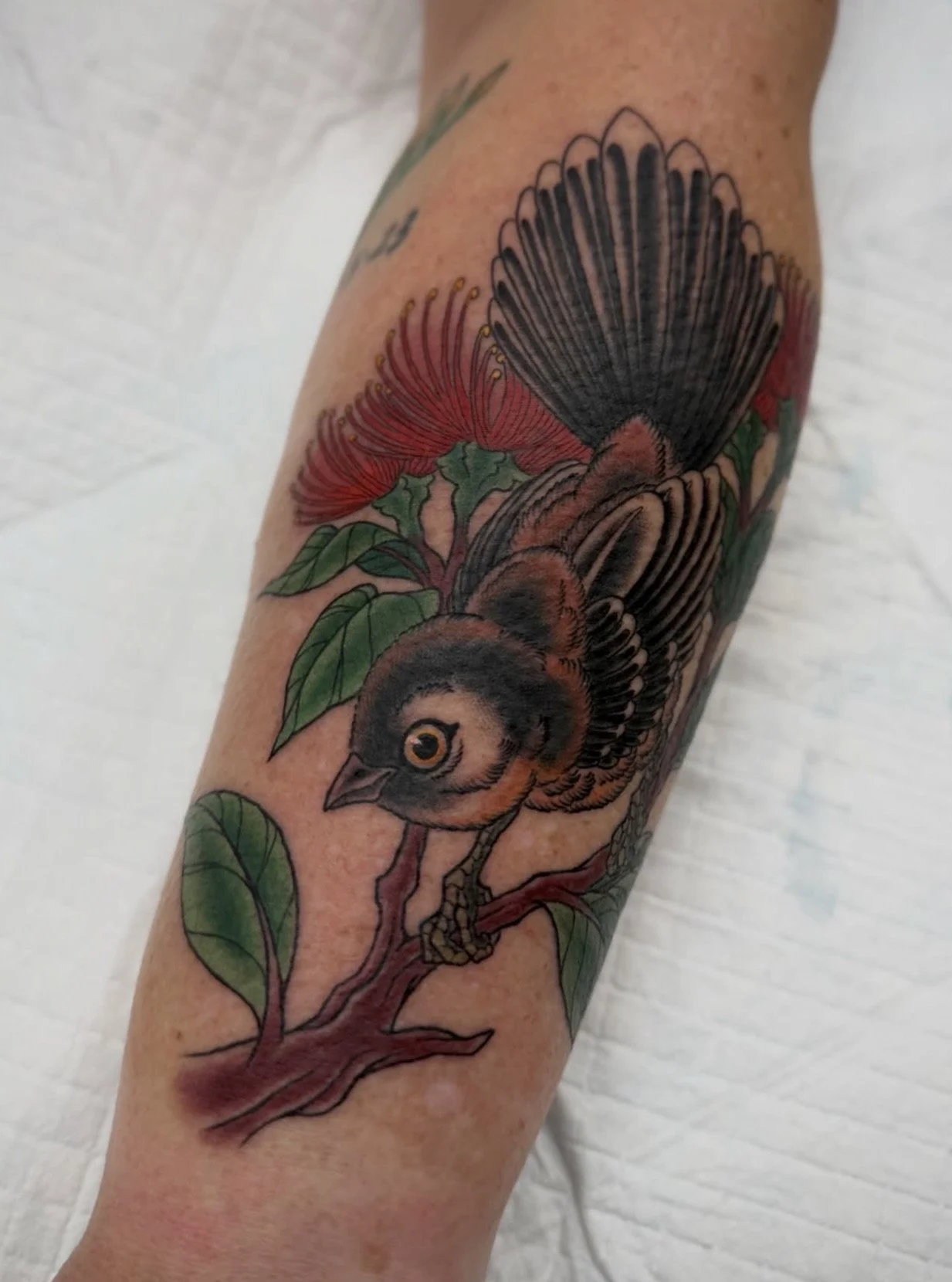 Traditional Piwakawaka Tattoo
