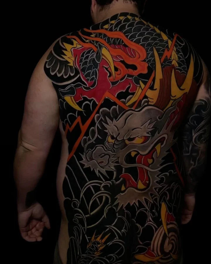 DRAGON back piece by @carpe_tattoo !
www.sunsettattoo.co.nz