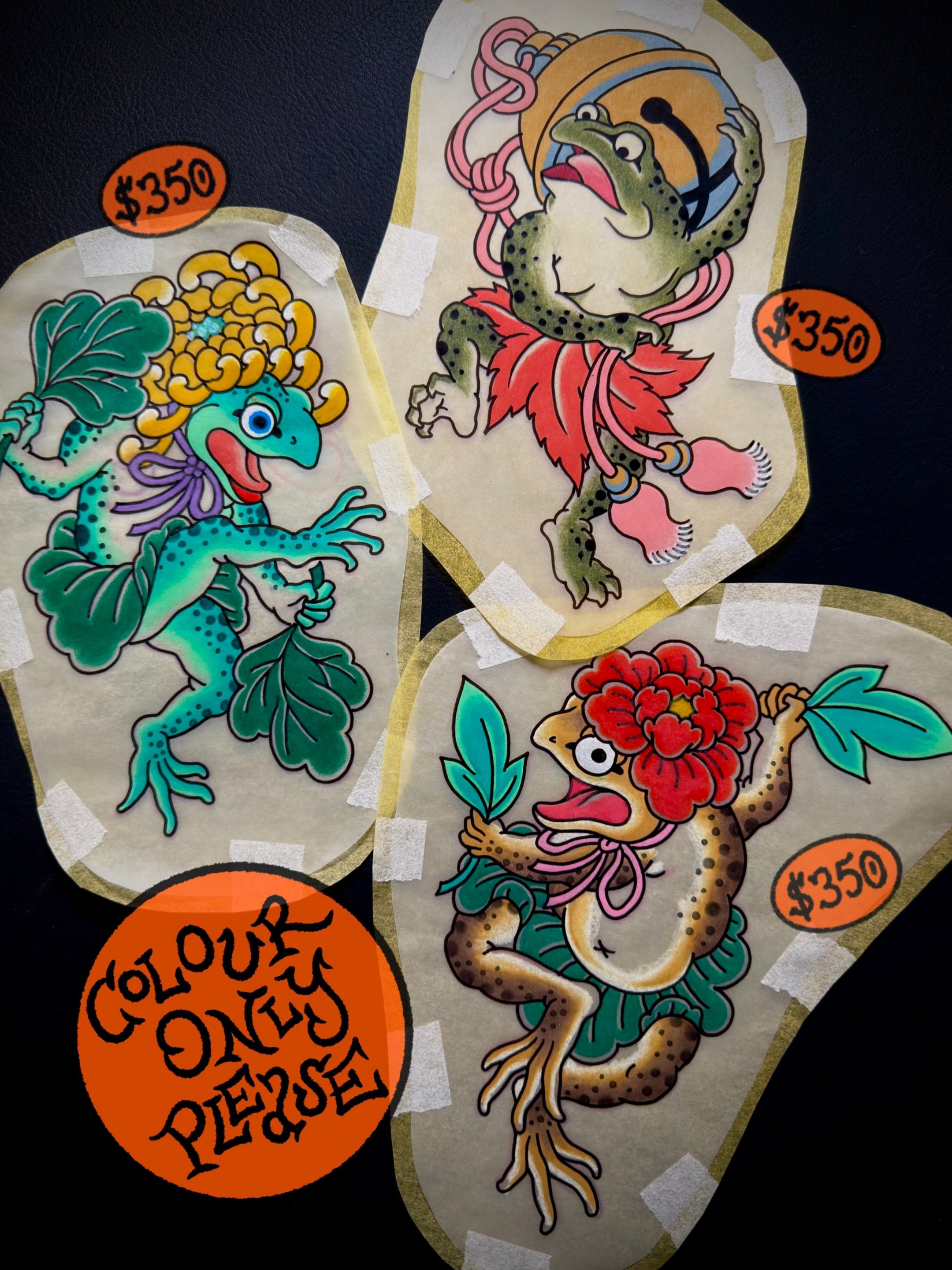 Each week we post up some fresh *FLASH SPECIALS* - these are all smaller pieces of artwork that our artists really want to do. Like a Chefs Special but for tats. Special prices if you book this week but you can book for a date anytime in the future !