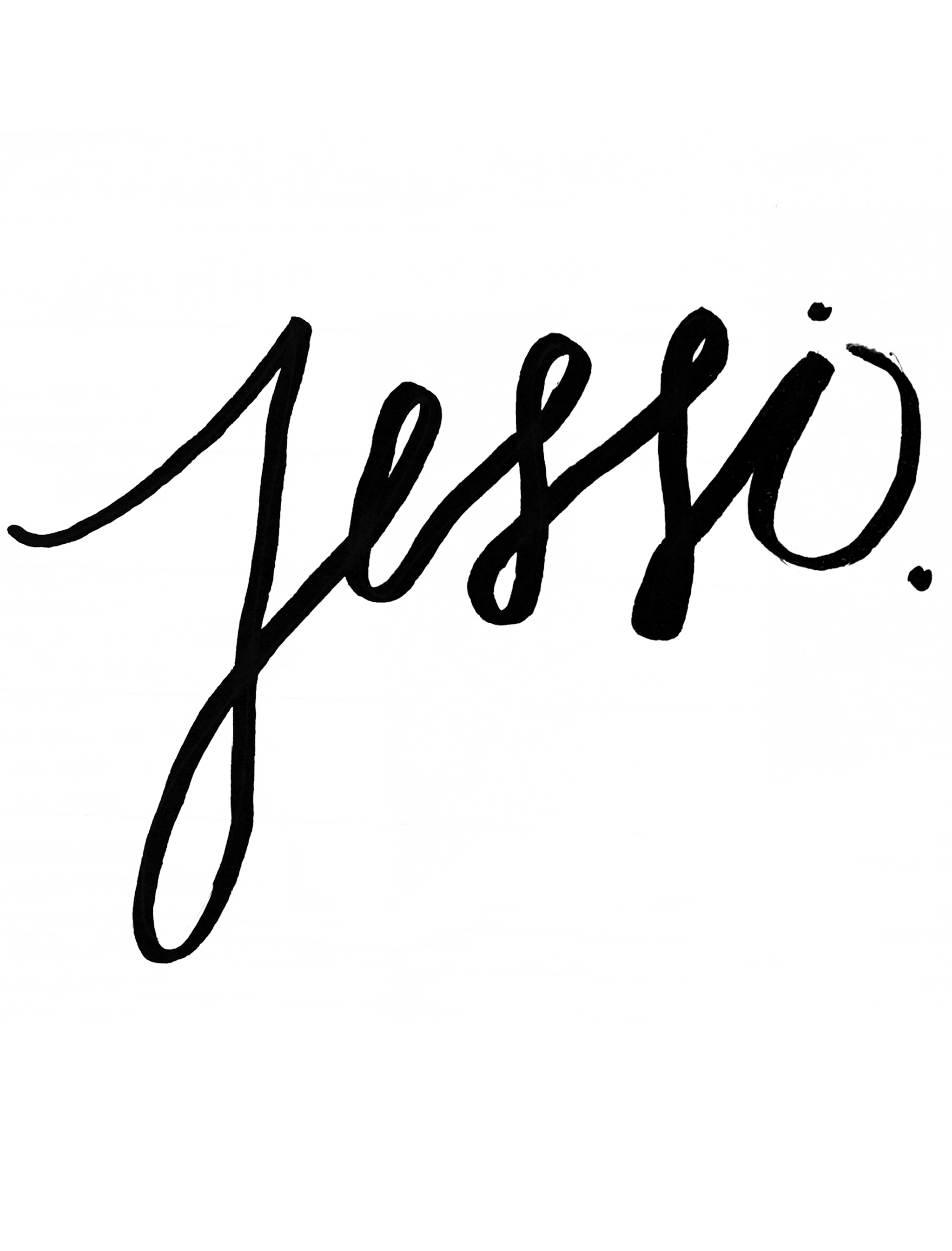 Black cursive text spelling 'Jessi' on a white background.