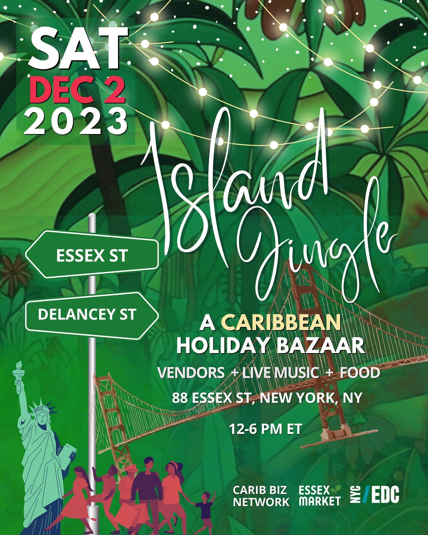 #CBNEvents: Oye - Wi B A C K ‼️ CBN Island Jingle is just three Saturdays away &amp; back for a  third beautiful year of festive Caribbean vibes in the heart of NYC! 

This is a completely FREE experience in partnership with @nycedc that we curate fo