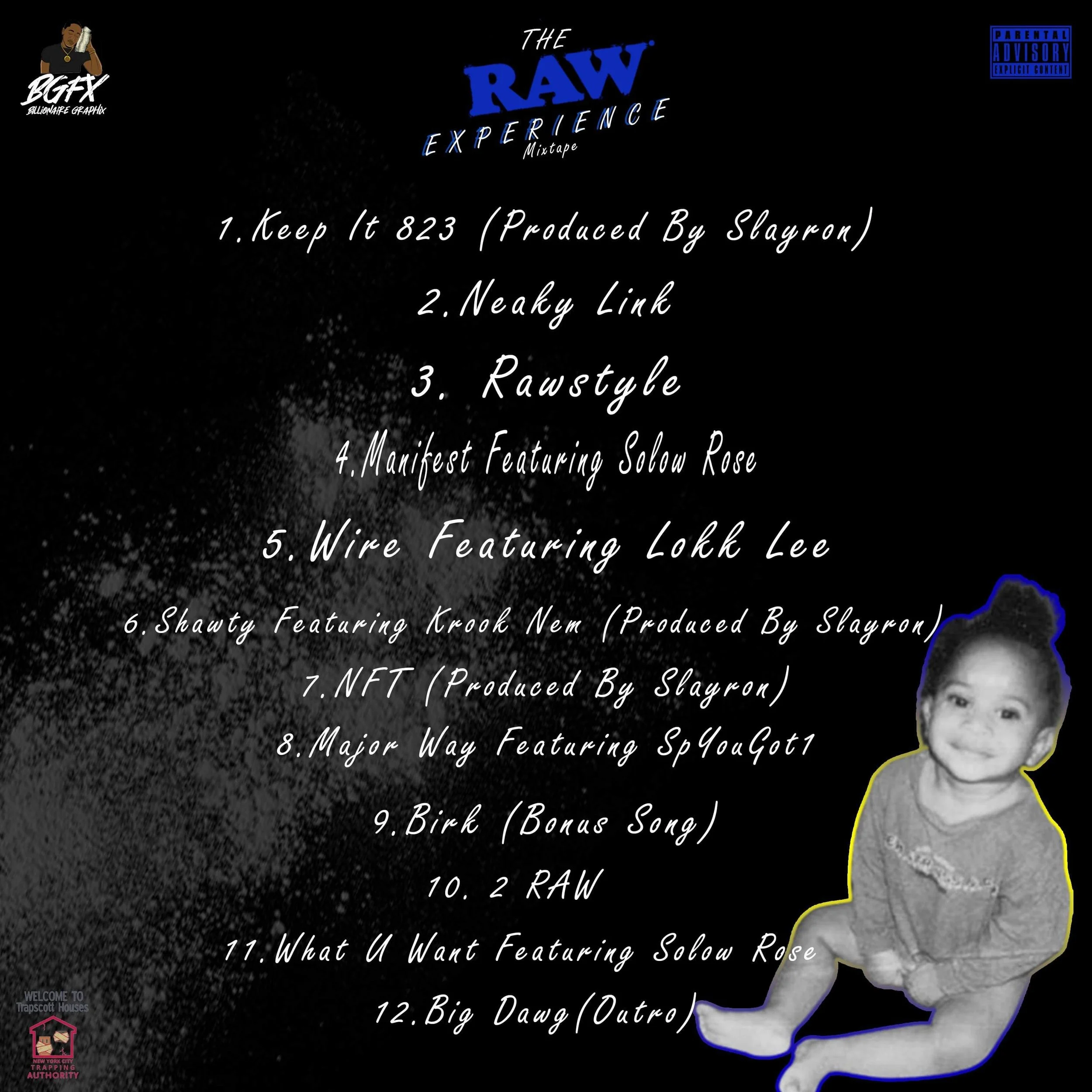 Dizzle Raw - 'The Raw Experience' Tracklisting 