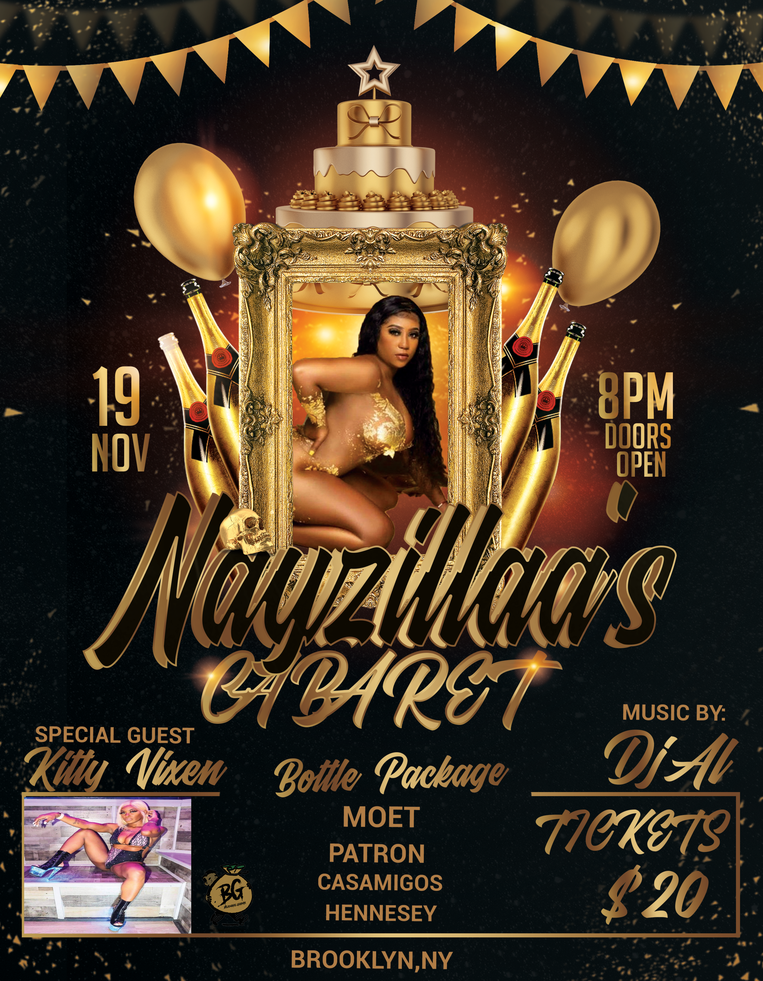 Nayzilla's Cabaret Flyer