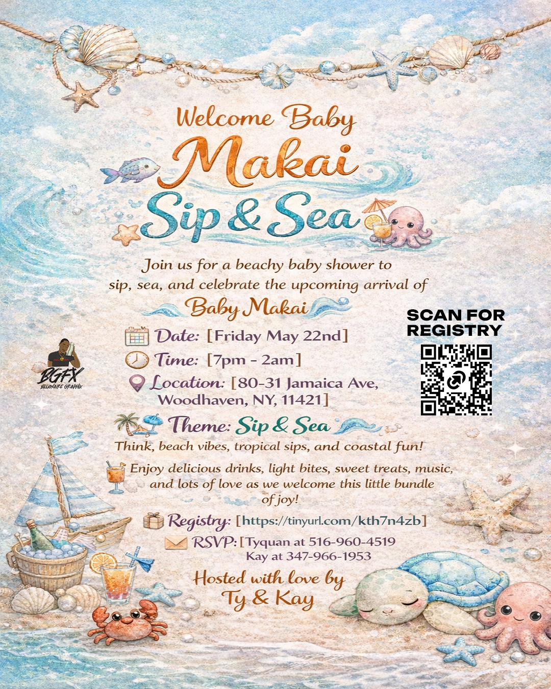 Welcome Baby Makai: Sip & Sea Baby Welcoming