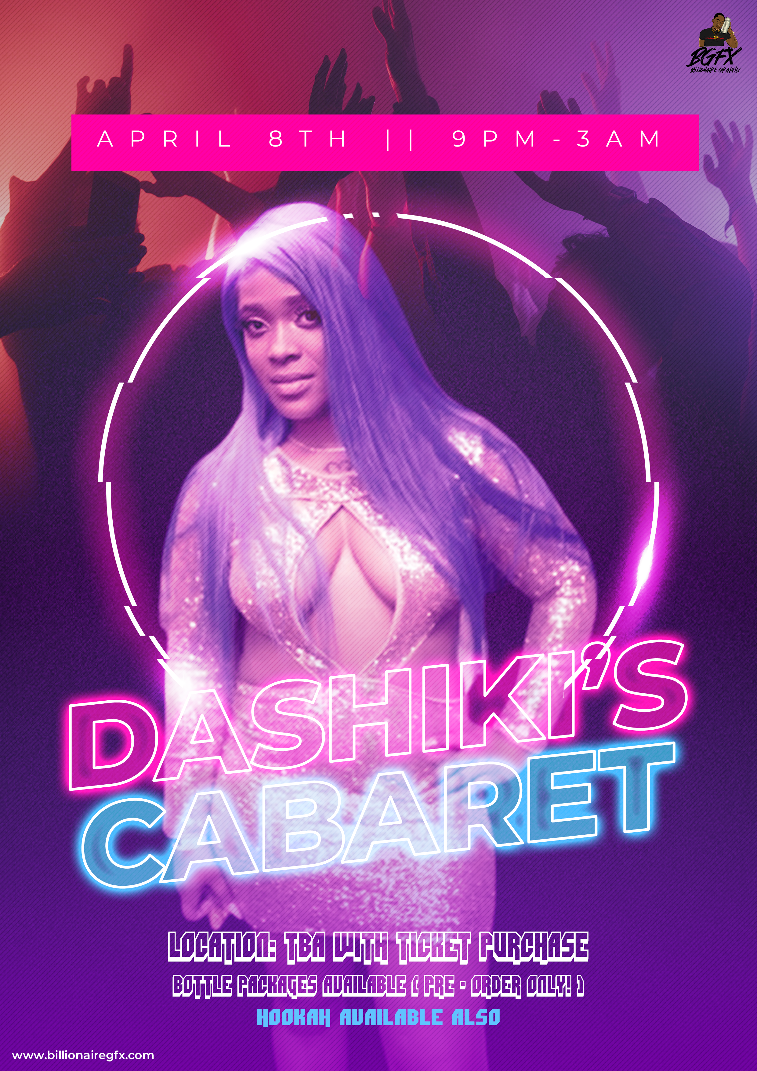 Dashiki's Cabaret Flyer 