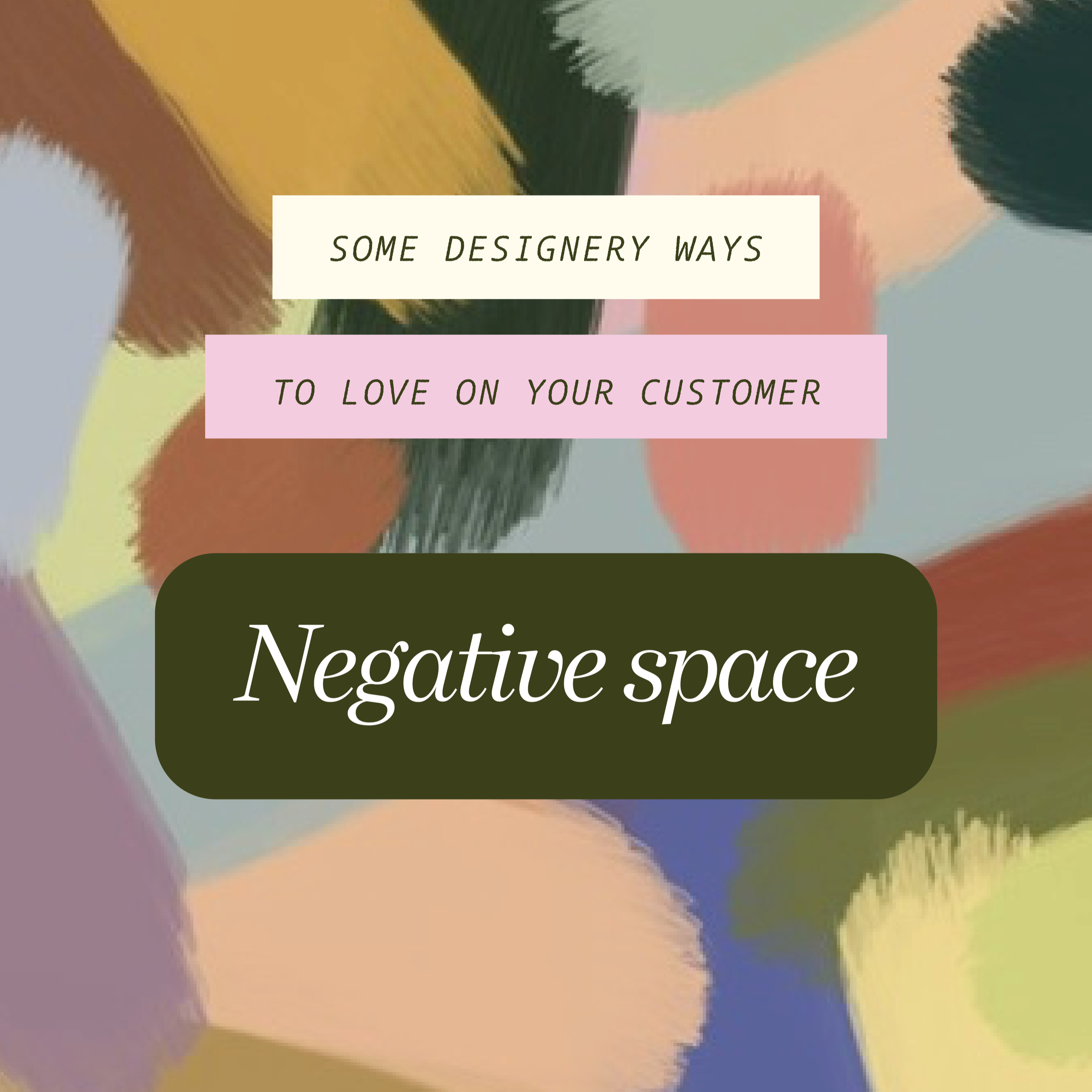 Negative space as a design principle