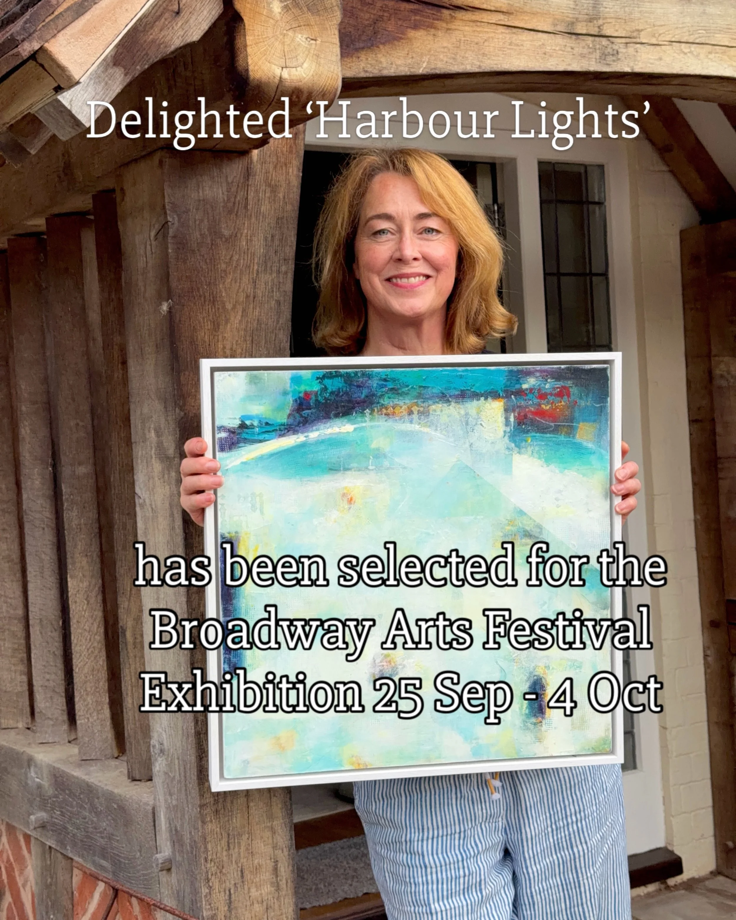 This is always a wonderful exhibition in a beautiful setting so I&rsquo;m delighted to be part of it this year - lots to see so put the dates in your diary 😊&hearts;️ #broadwayartsfestival #artcompetition #lisareiterstudio #abstractcontemporaryart