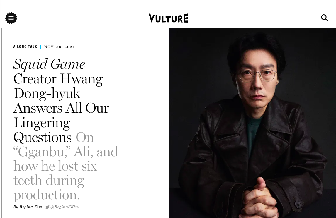 Squid Game Hwang Dong-Hyuk Vulture Interview.png