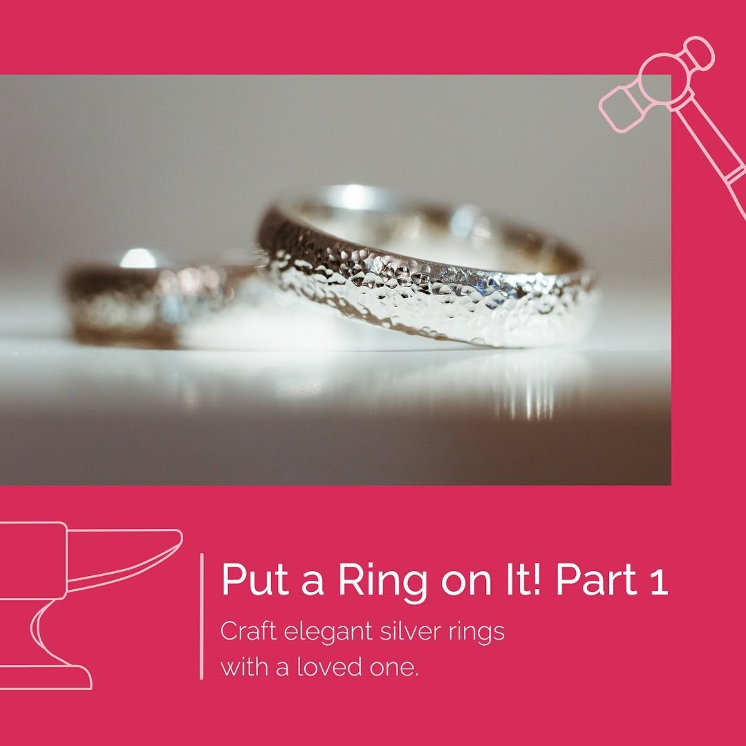 Craft is more fun in pairs! In Put a Ring on It: Part 1, you and a loved one create elegant silver rings for each other. 

Tuesdays, April 30 - May 14 | 5:30 - 8:30P 

Register at craftstudies.org!

#putaringonit #belikebeyonce #craftlove #handmadeje