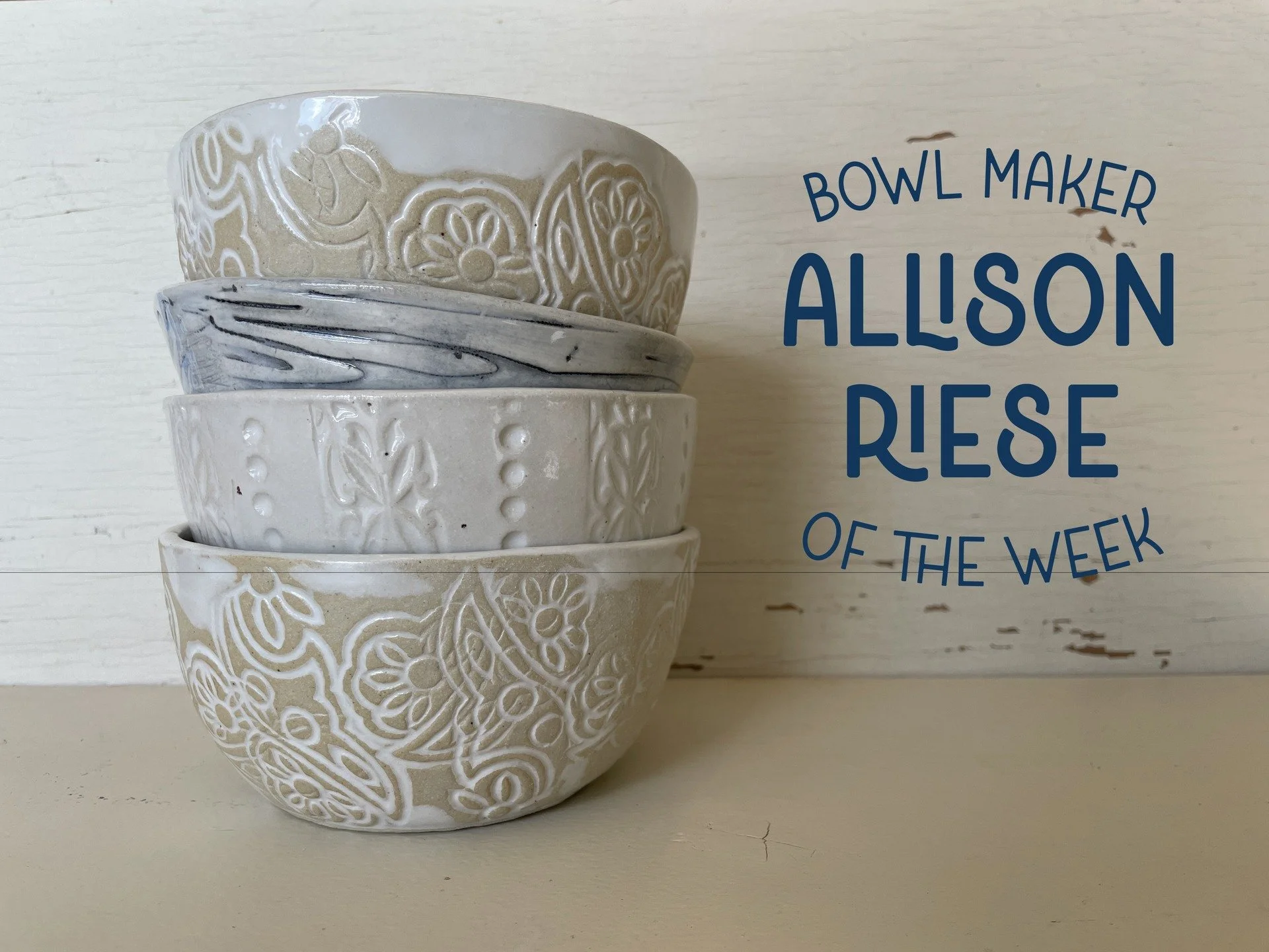 For the next 5 weeks as we lead up to BowlFest 2025, we're bringing you BOWL MAKER OF THE WEEK! Each featured bowl is one of the many beautiful handmade bowls that you could take home at BowlFest.

This week's BOWL MAKER OF THE WEEK is Teaching Artis