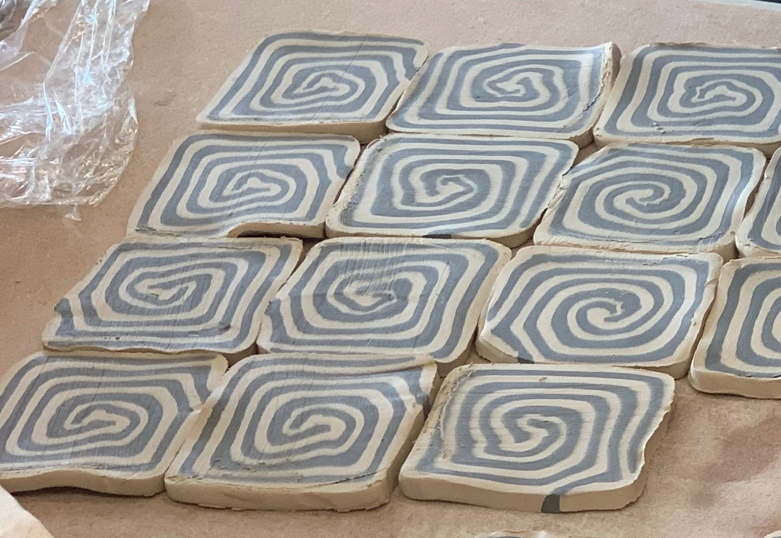 Highlights from this weekend's Clay of Many Colors class! (Does that first picture look like rugalach to anyone else?)

Photos: Jill Koppers