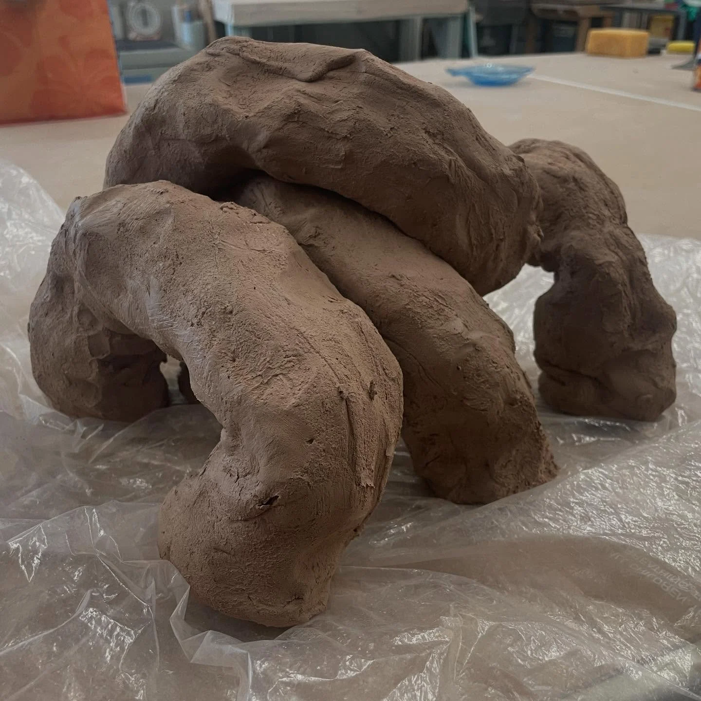 AMAZE! AMAZE! AMAZE! Celebrity Sighting at CraftStudies! 

We were so honored that Rocky from @projecthailmary stopped by the studio yesterday!

&hellip;

Ok. Ok. That&rsquo;s a pile of reclaimed claim that went through the pug mill. But for a second