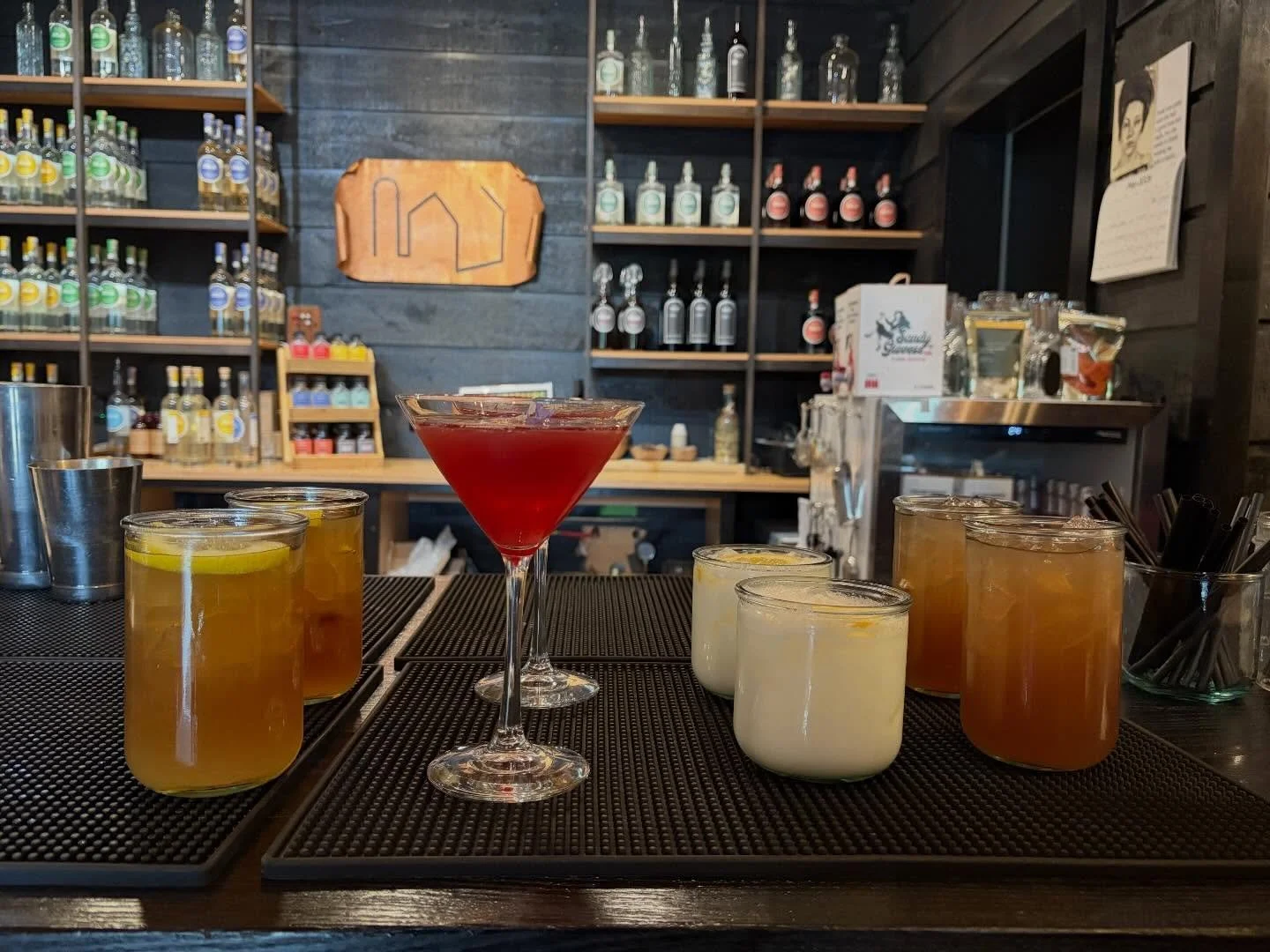Testing cocktails at @silo_distillery for next week&rsquo;s Frocktails!