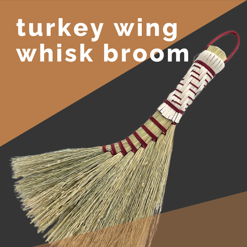 Turkey Wing Broom-making