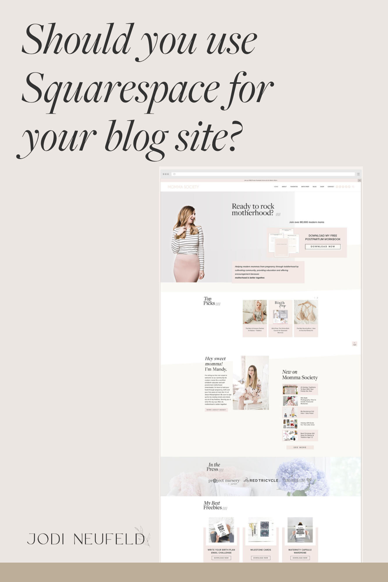 Should you use Squarespace for a blog site | Jodi Neufeld Design