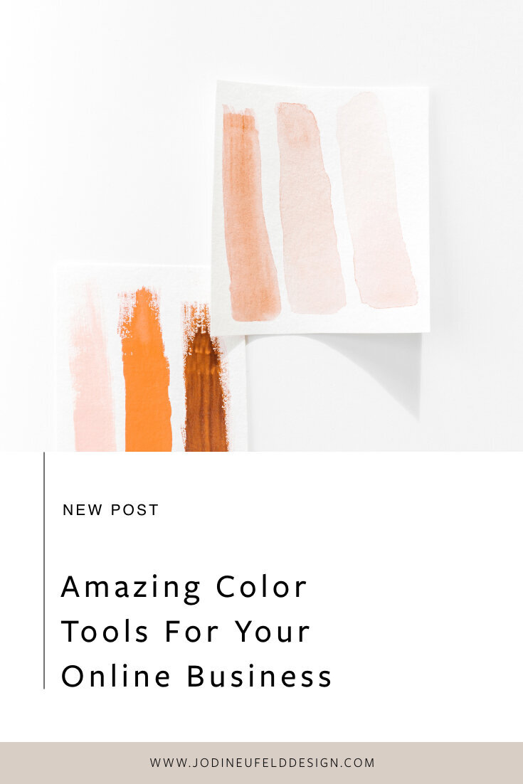 Amazing color tools for your online business by Jodi Neufeld Design | Squarespace web designer