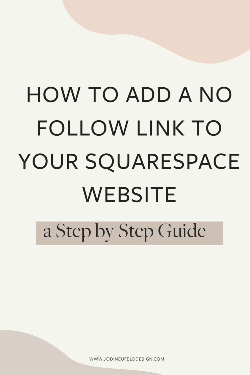 how to add a no follow link to your squarespace website