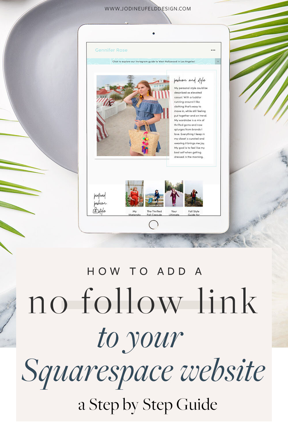 how to add a nofollow link to your squarespace website
