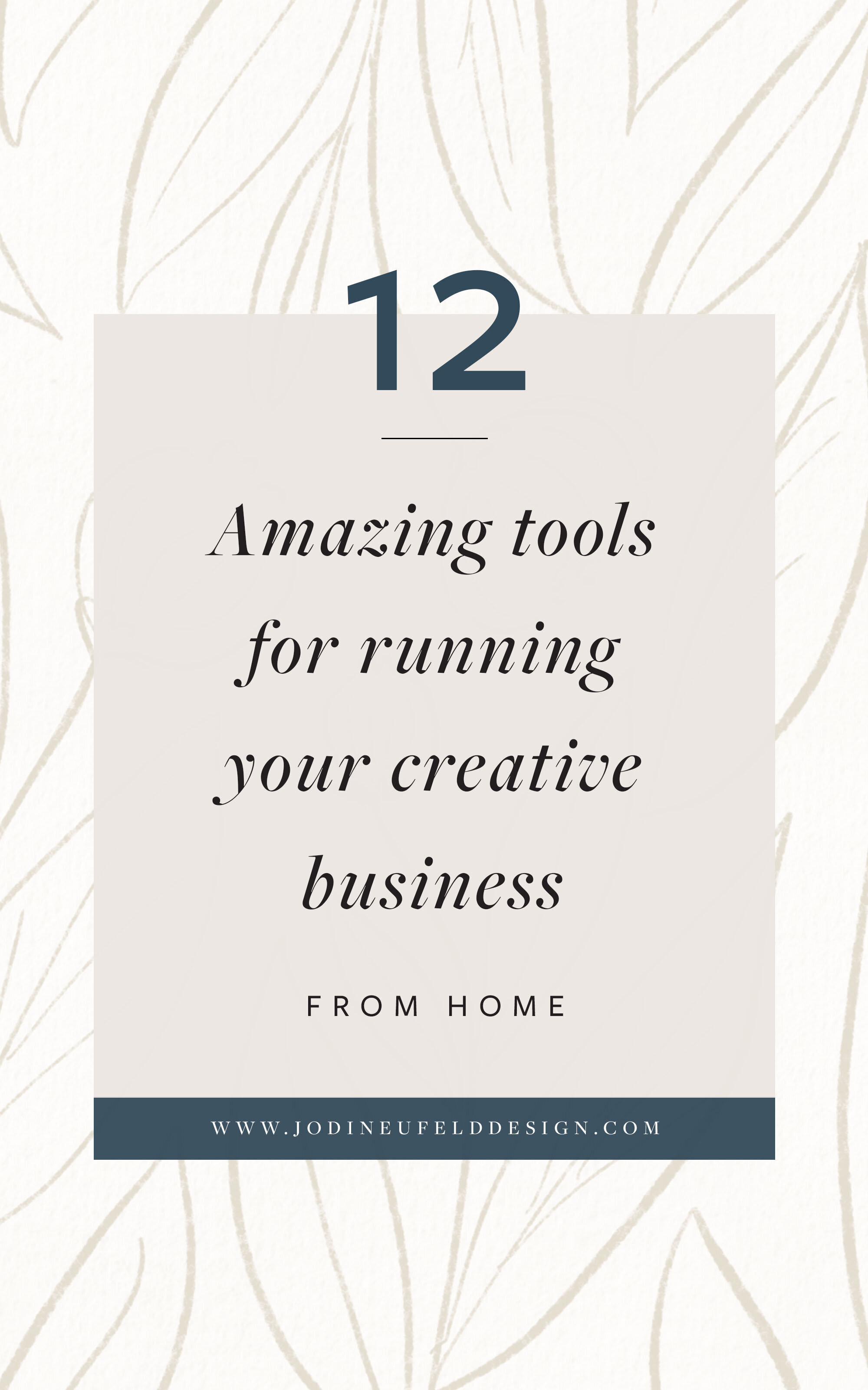 12 amazing tools for running your creative business from home by Jodi Neufeld Design