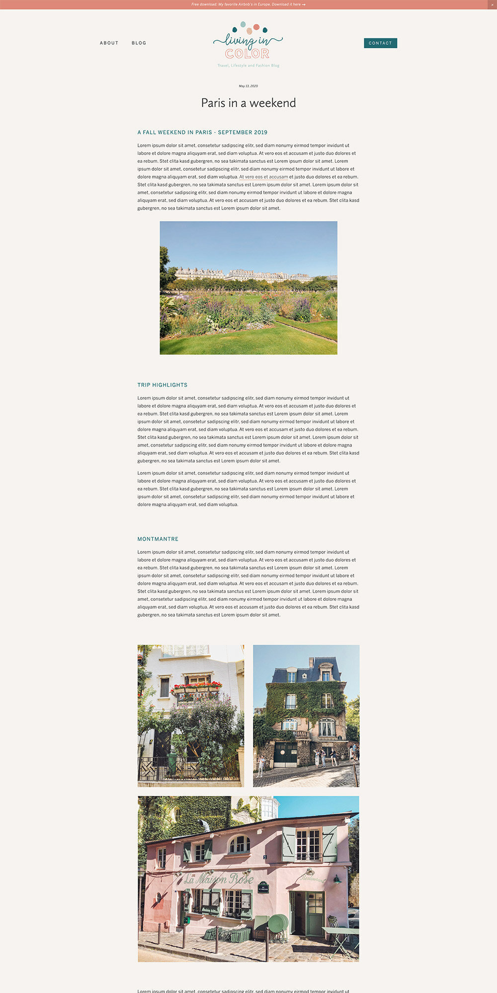 how to create pretty blog layouts in squarespace