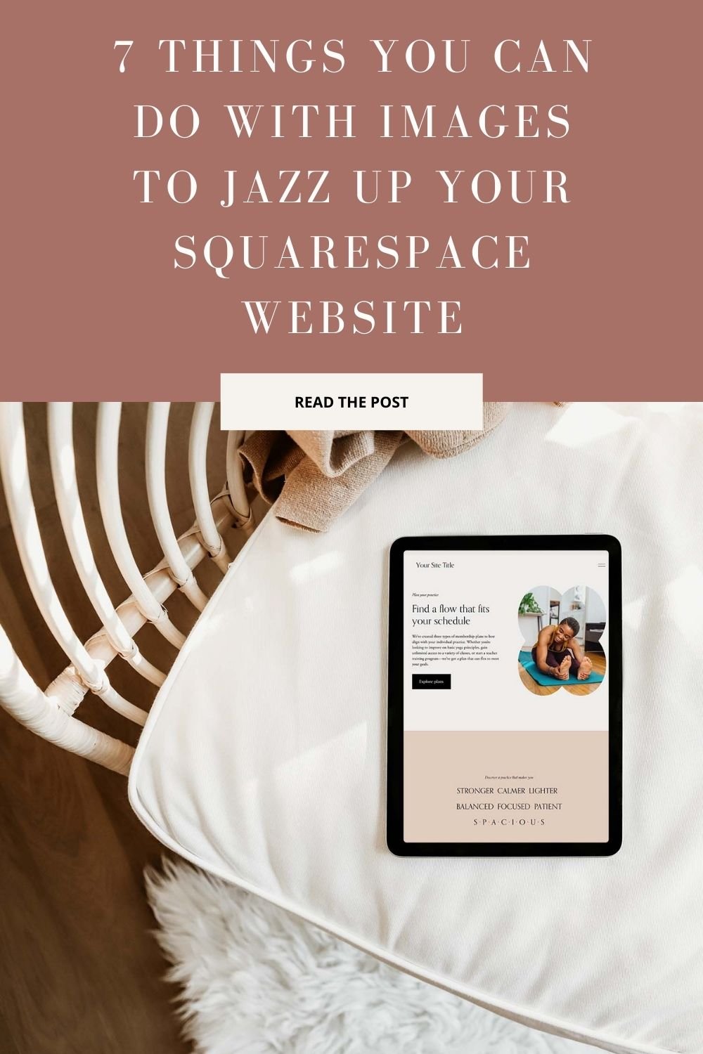 7 things you can do with images to jazz up your Squarespace website | Jodi Neufeld Design