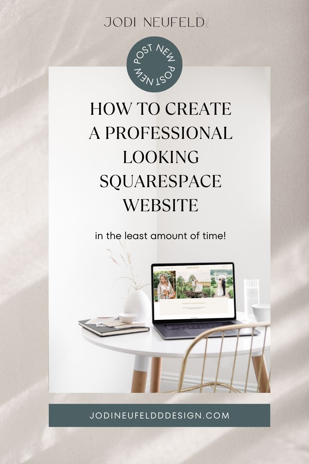 How to create a professional looking Squarespace website pinterest graphic 1