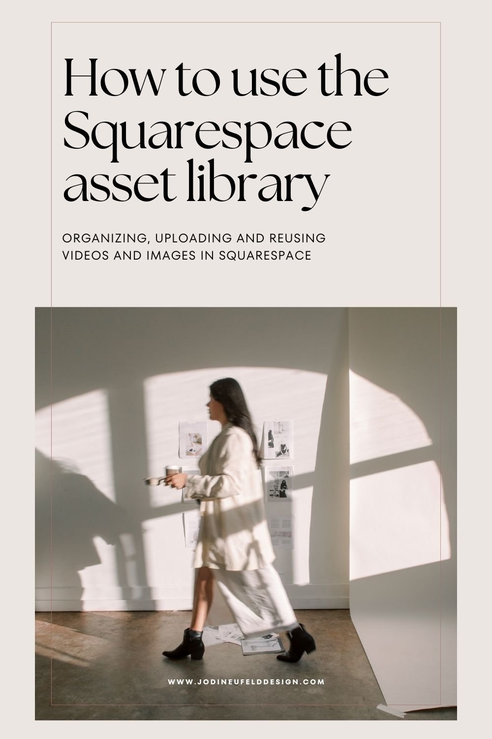 How to use the image asset library in Squarespace | Jodi Neufeld Design Squarespace web designer