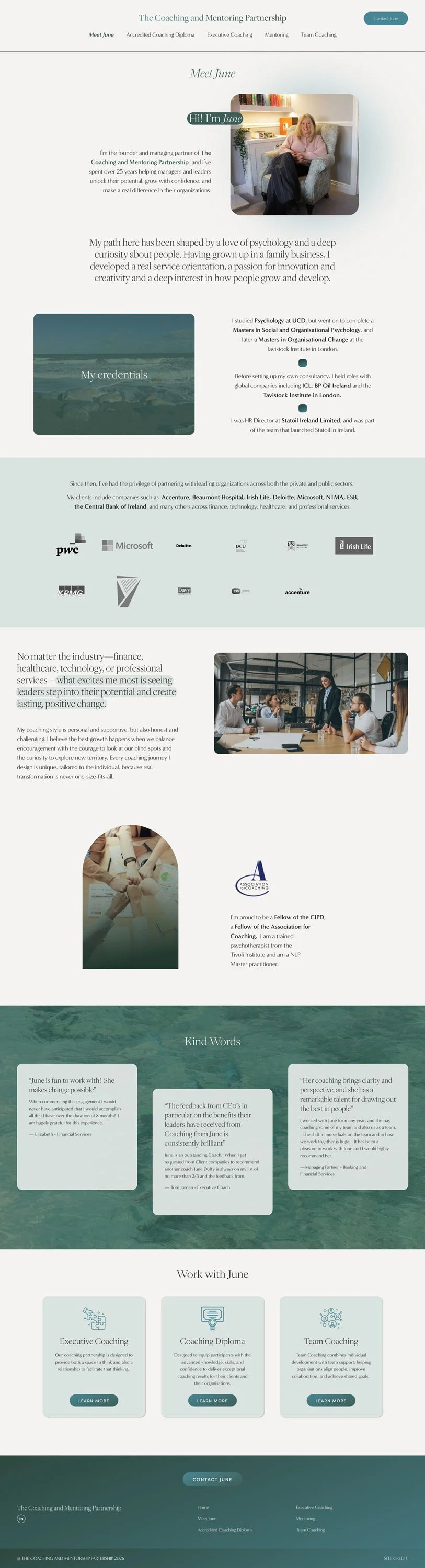 About page for a coach | Squarespace design by Jodi Neufeld Design