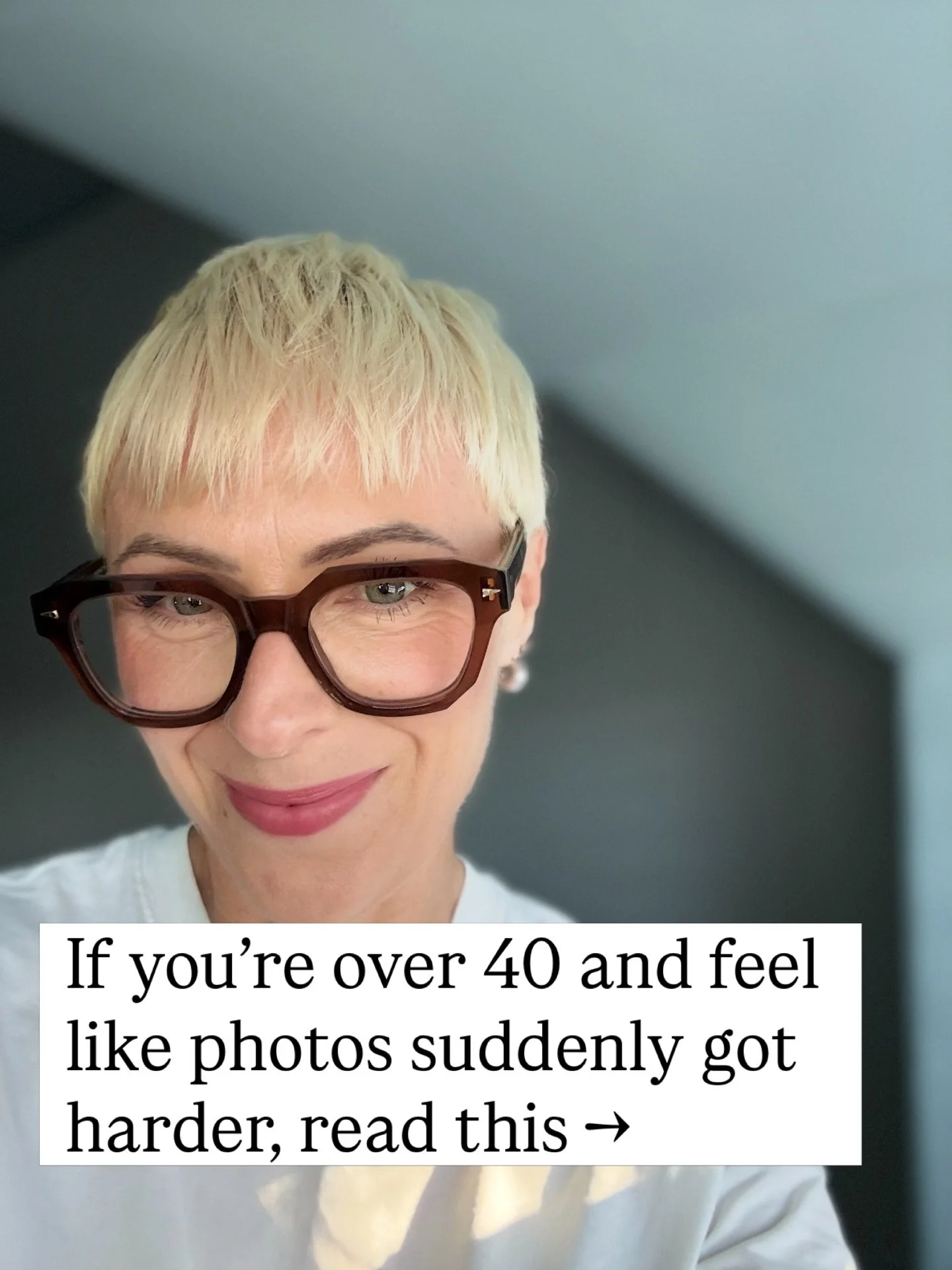 The disappearing act nobody talks about. 🤍
It&rsquo;s not dramatic. You stop tagging yourself. Hand the camera to your husband. Tell your kids, &ldquo;Not today.&rdquo; Keep using the same headshot from three jobs ago.

Twenty years behind the lens 