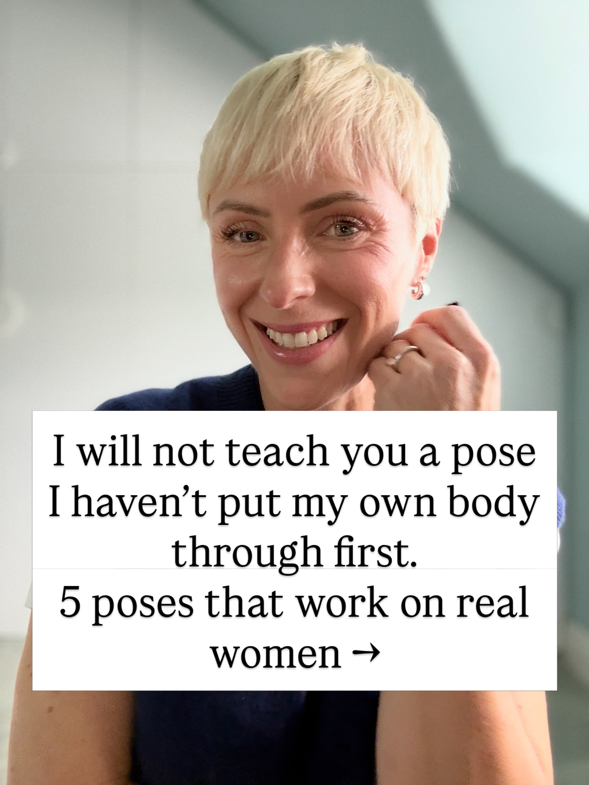 Some women have it in front of the camera, right?

Wrong. I&rsquo;ve spent 22 years on the other side of the lens, and none of them had it &mdash; not without direction, not without someone telling them exactly where to put their feet.

A pose is jus