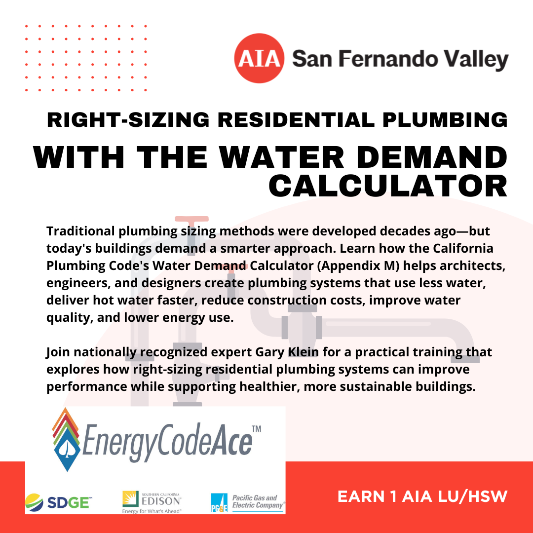 Right-Sizing Residential Plumbing with the Water Demand Calculator