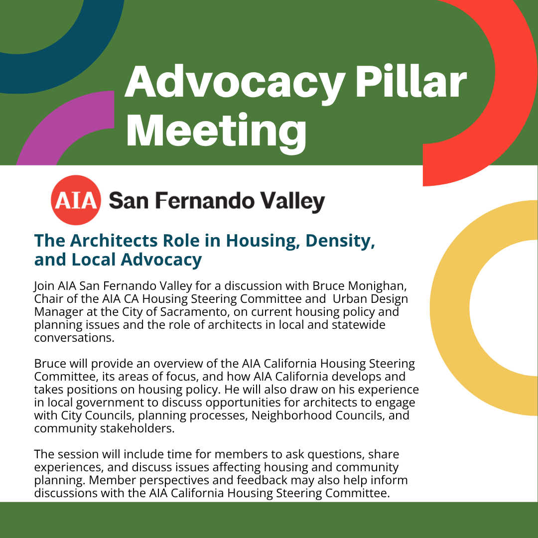 The Architects Role in Housing, Density, and Local Advocacy