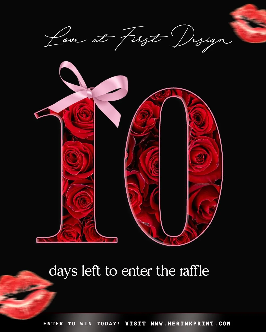 💘 LOVE AT FIRST DESIGN 💘

Just TEN days left to enter!

This Valentine&rsquo;s Day, Her Ink Print is giving 3 brands the chance to win a custom graphic design experience. Note: Winners are able to swap out services of equal or lesser value to accom