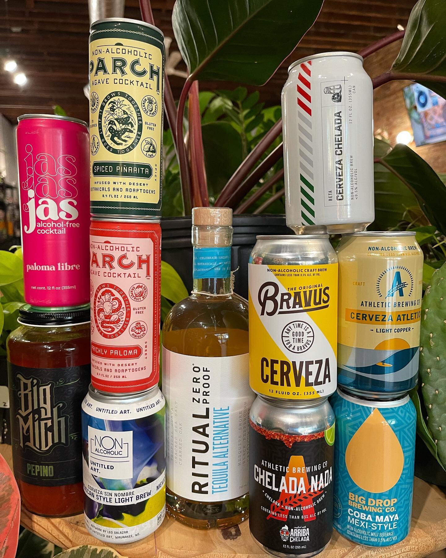 if you&rsquo;re looking for a tasty way to celebrate Cinco de Mayo tomorrow (or ~drinko de mayo~ 🥴) without the next day hangover - we got you covered! Pick up something fun or new or both ☀️
&bull;
&bull;
&bull;
#BendicionBottleShop #NABeer #SoberC