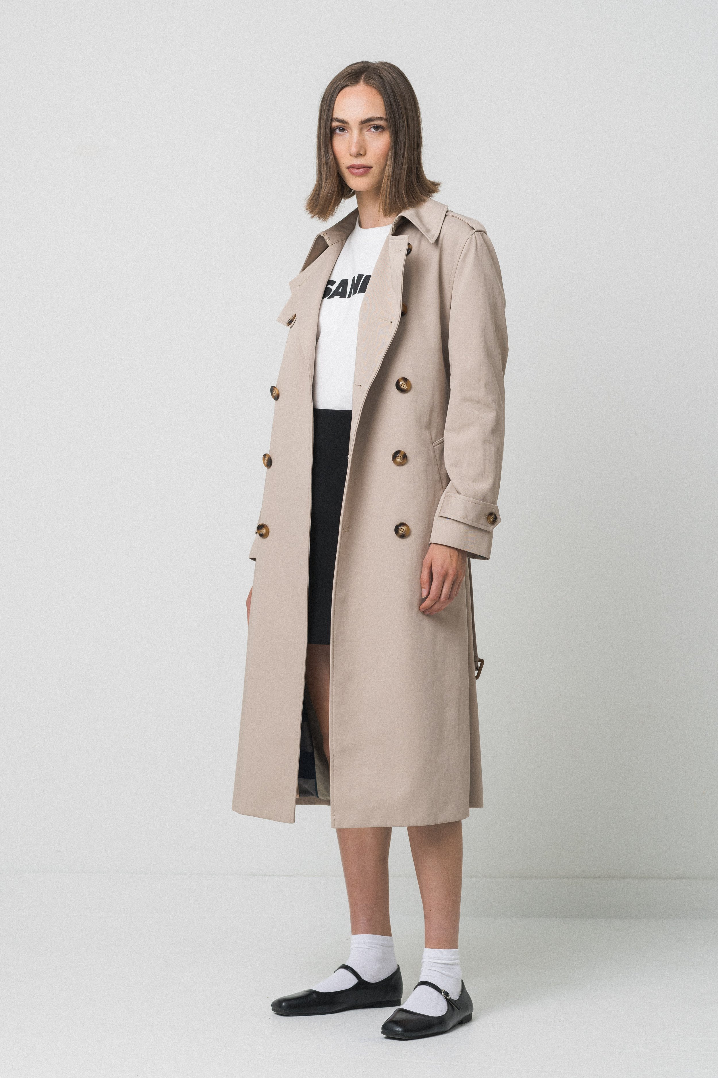 ORGANIC COTTON plaid lining, luxury coat for women, trench coat for fall, Heather Lynn new Grace Collection