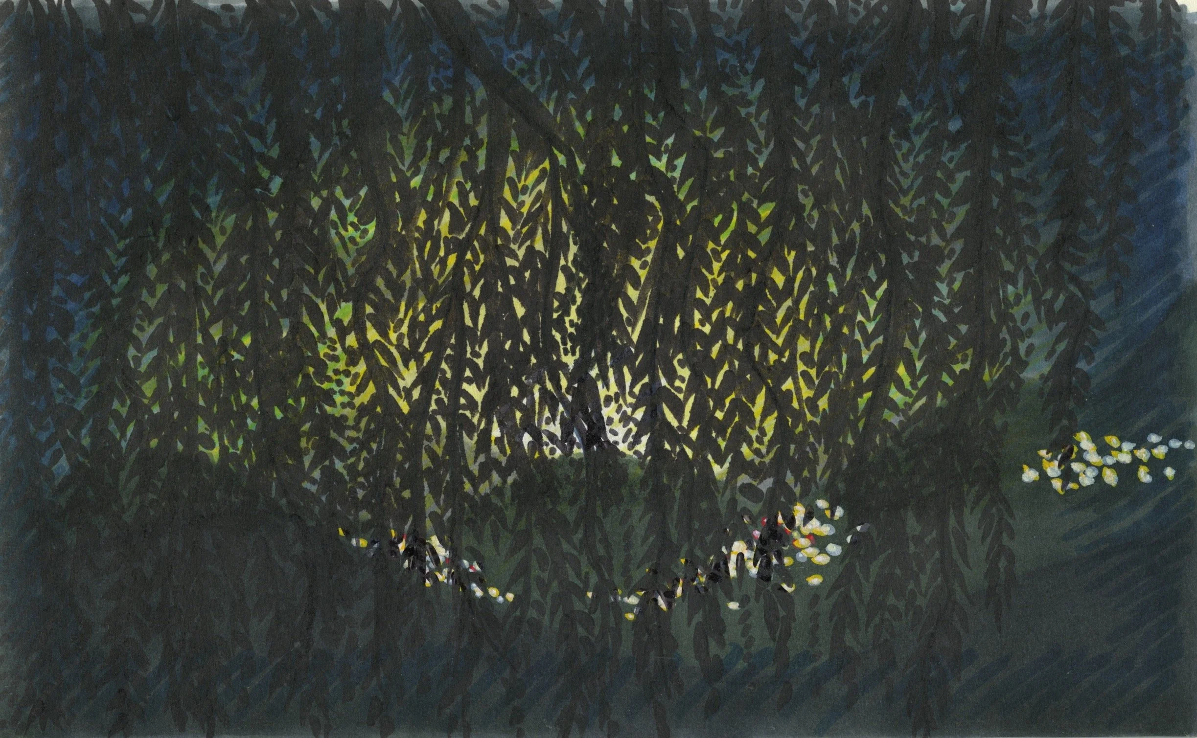 Sunrise Through leaves - Ink.jpeg